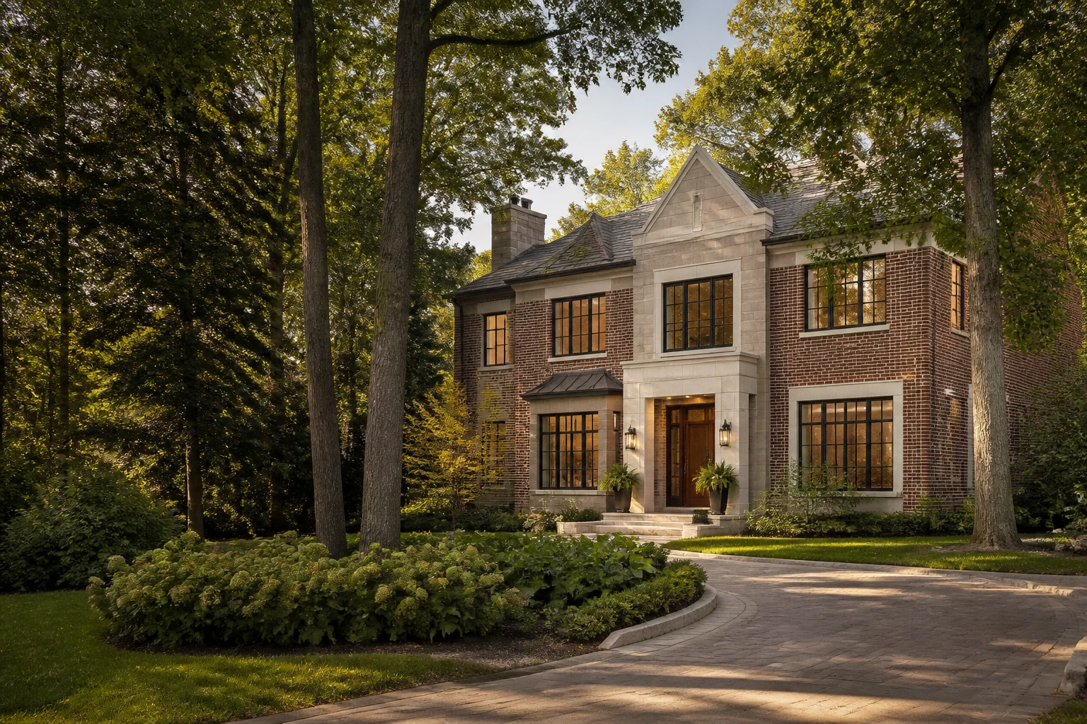 Ravine-edge luxury estate representing Mississauga architecture