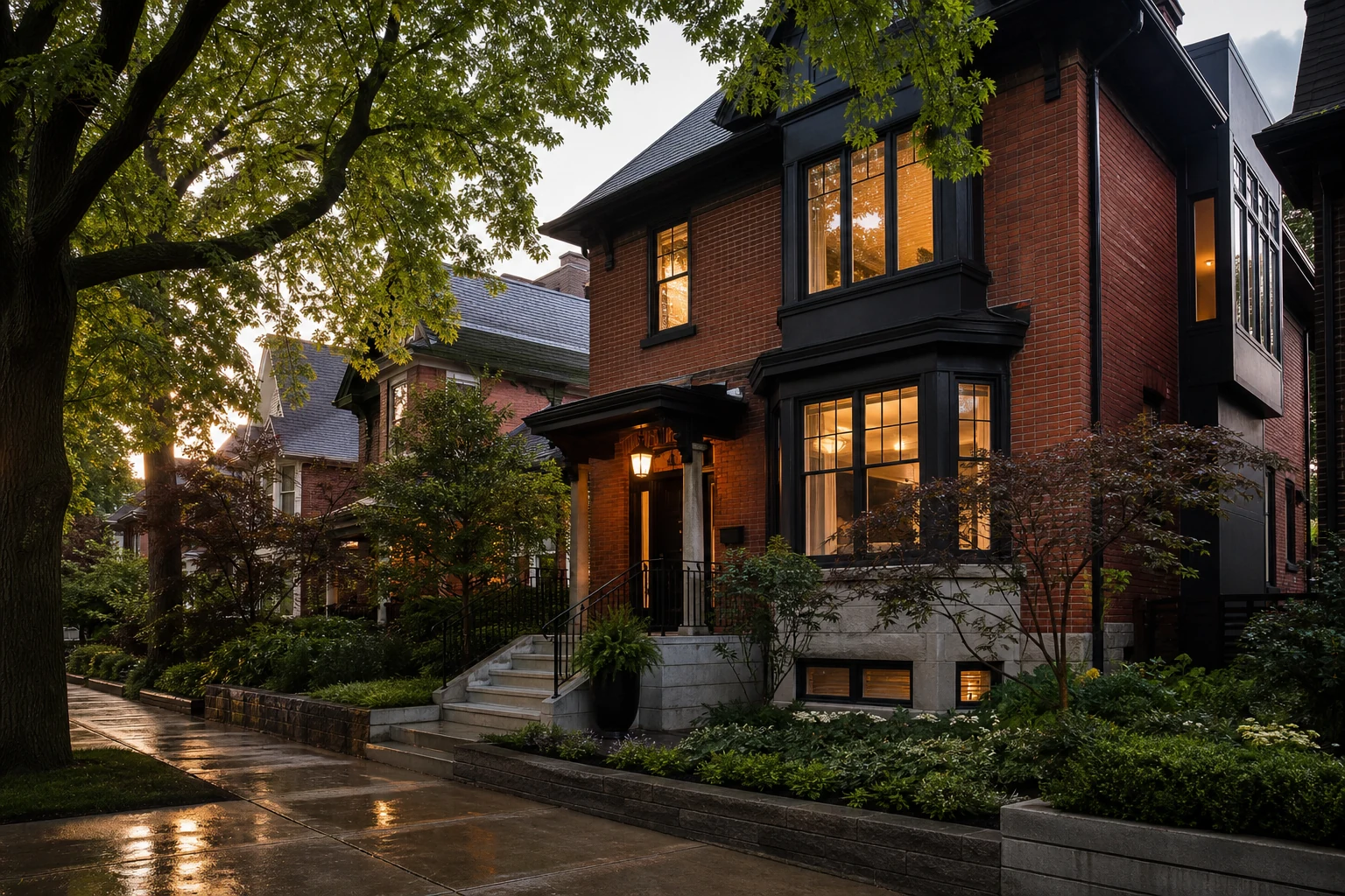 Toronto West luxury real estate and neighbourhood architecture
