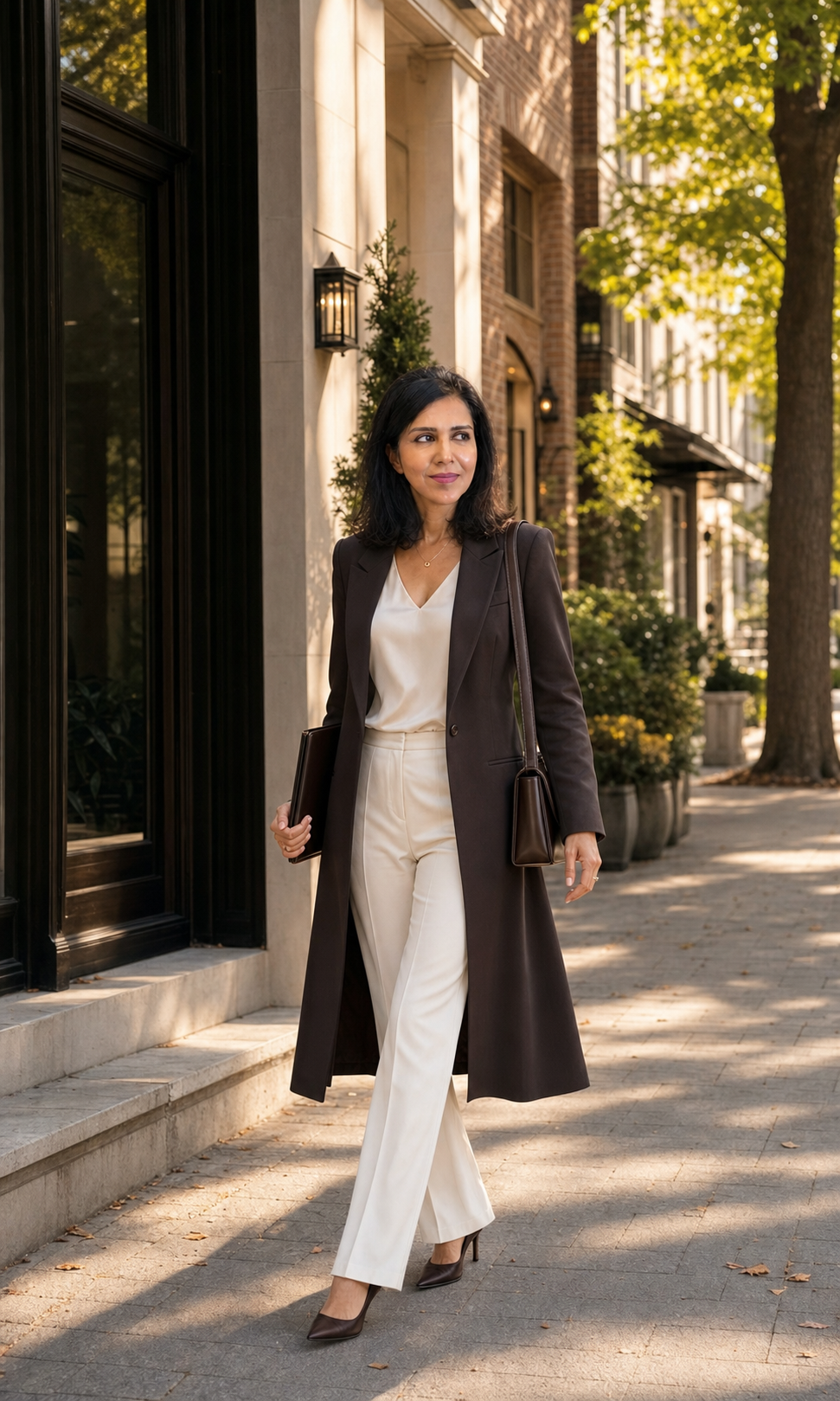 Naveeda Rana walking through Old Oakville